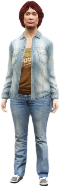 Transparent PNG of the GTA V ped ig_janet