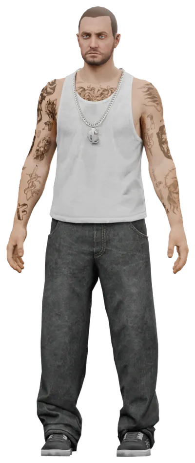 Transparent PNG of the GTA V ped ig_jaywalker
