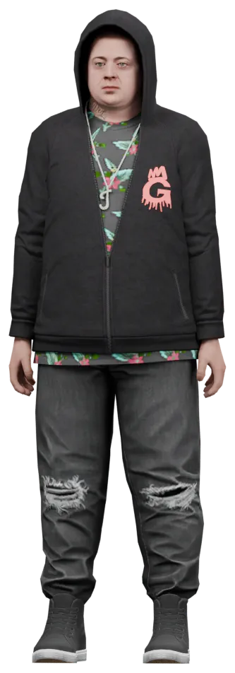 Transparent PNG of the GTA V ped ig_jimmydisanto2