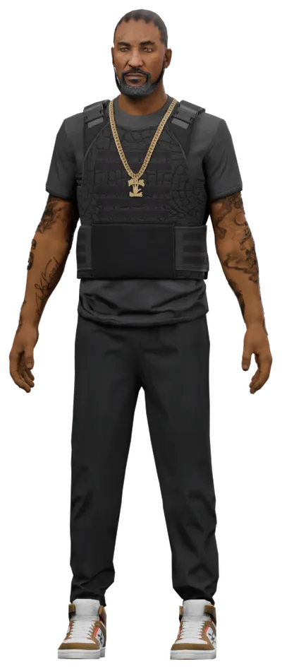 Transparent PNG of the GTA V ped ig_johnny_guns