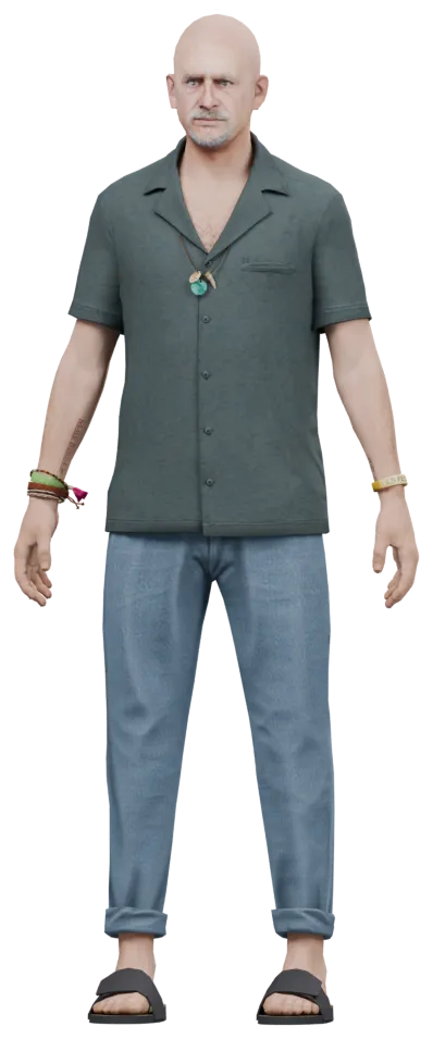 Transparent PNG of the GTA V ped ig_juanstrickler