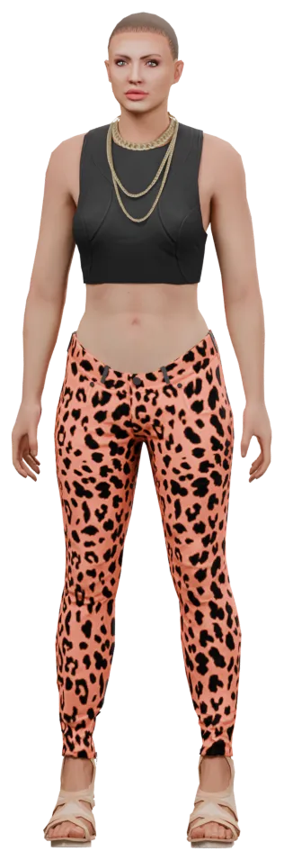 Transparent PNG of the GTA V ped ig_kaylee