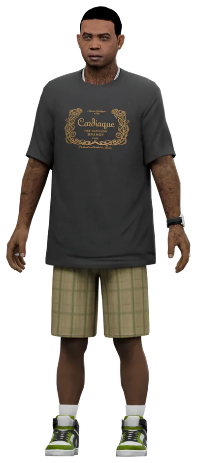 Transparent PNG of the GTA V ped ig_lamardavis_02