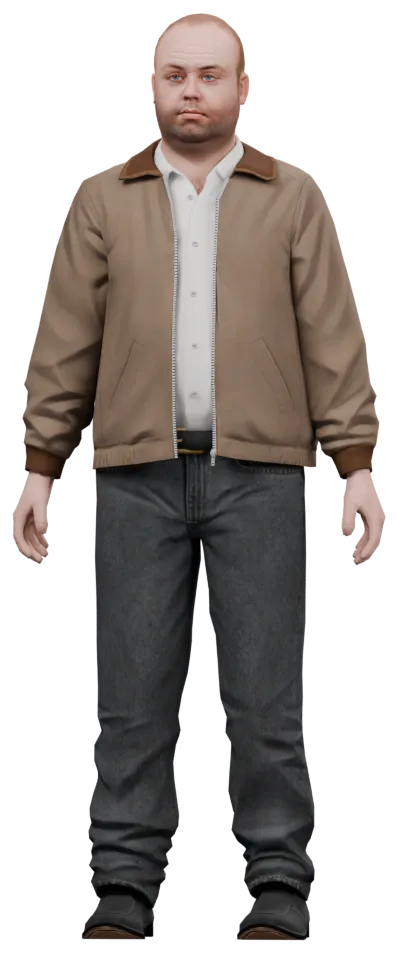 Transparent PNG of the GTA V ped ig_lestercrest_3