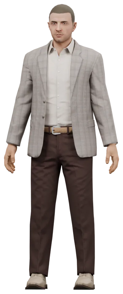 Transparent PNG of the GTA V ped ig_mason_duggan