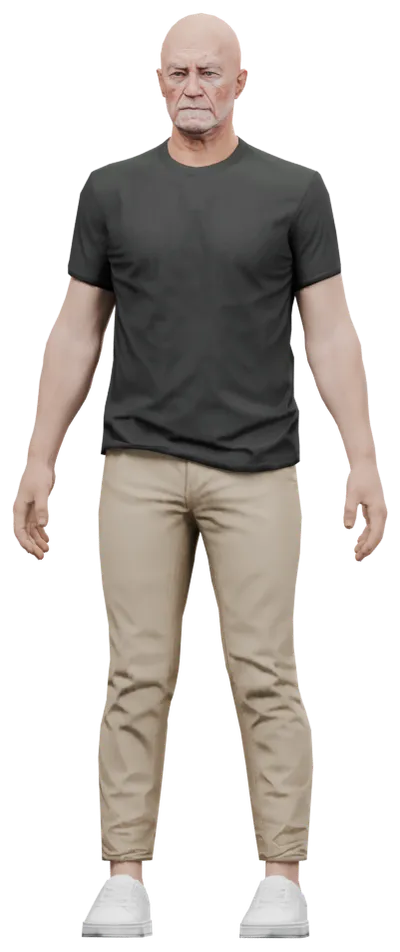 Transparent PNG of the GTA V ped ig_oldrichguy