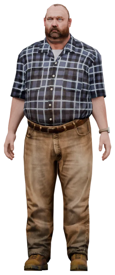 Transparent PNG of the GTA V ped ig_roostermccraw