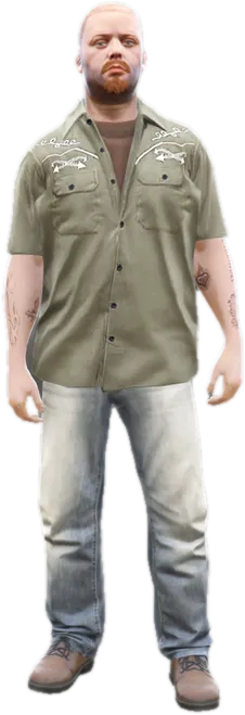 Transparent PNG of the GTA V ped ig_russiandrunk