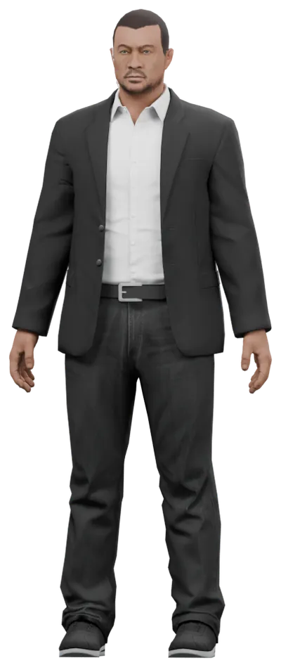 Transparent PNG of the GTA V ped ig_security_a
