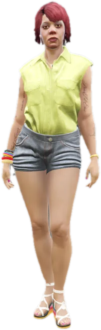 Transparent PNG of the GTA V ped ig_tonya