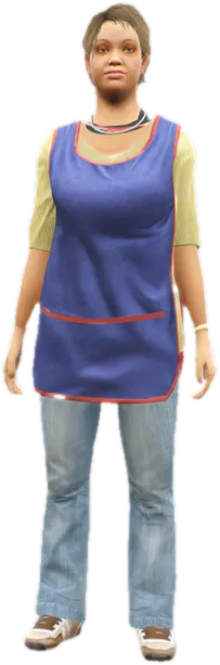 Transparent PNG of the GTA V ped mp_f_counterfeit_01
