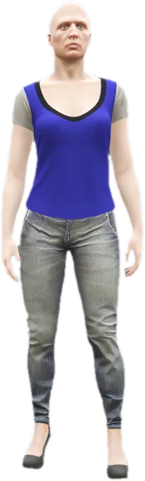 Transparent PNG of the GTA V ped mp_f_freemode_01