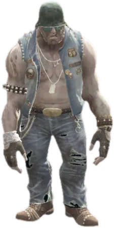 Transparent PNG of the GTA V ped nw_zombiebiker1