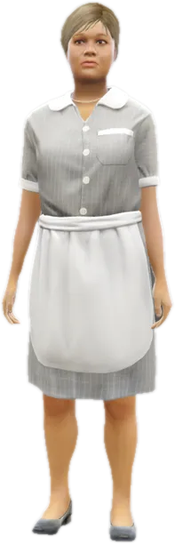 Transparent PNG of the GTA V ped s_f_m_maid_01