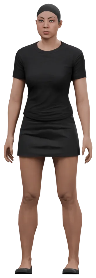 Transparent PNG of the GTA V ped s_f_y_beachbarstaff_01