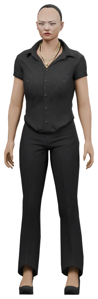 Transparent PNG of the GTA V ped s_f_y_clubbar_02