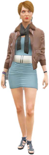 Transparent PNG of the GTA V ped s_f_y_shop_mid