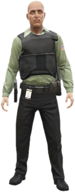 Transparent PNG of the GTA V ped s_m_m_armoured_01
