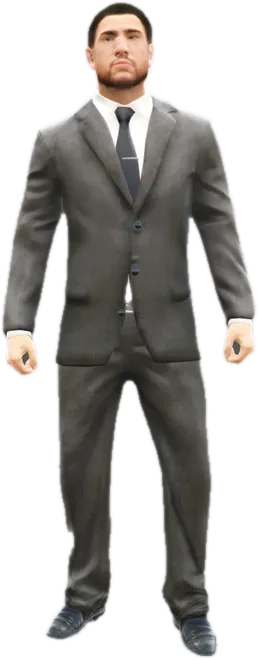Transparent PNG of the GTA V ped s_m_m_highsec_02
