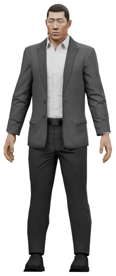 Transparent PNG of the GTA V ped s_m_m_highsec_03
