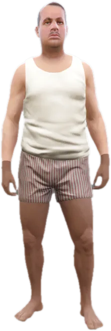 Transparent PNG of the GTA V ped s_m_m_janitor