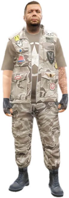 Transparent PNG of the GTA V ped s_m_y_ammucity_01