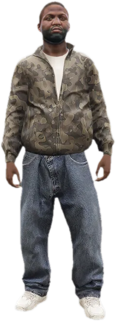 Transparent PNG of the GTA V ped s_m_y_dealer_01
