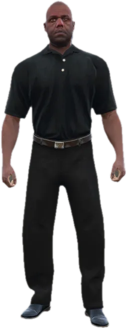 Transparent PNG of the GTA V ped s_m_y_doorman_01