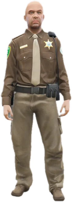 Transparent PNG of the GTA V ped s_m_y_ranger_01