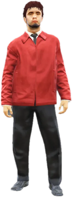 Transparent PNG of the GTA V ped s_m_y_valet_01