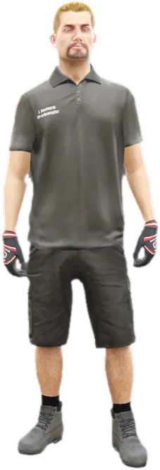 Transparent PNG of the GTA V ped s_m_y_xmech_01