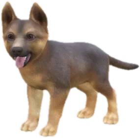 Transparent PNG of the GTA V ped sky_german_shepherd_puppy_3