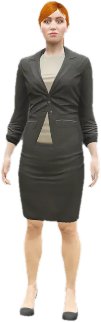 Transparent PNG of the GTA V ped u_f_m_debbie_01