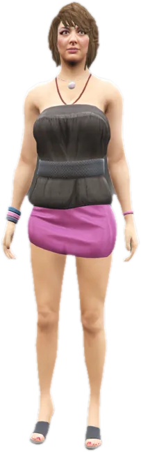 Transparent PNG of the GTA V ped u_f_y_poppymich