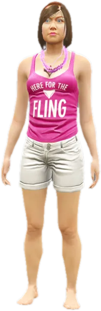 Transparent PNG of the GTA V ped u_f_y_taylor