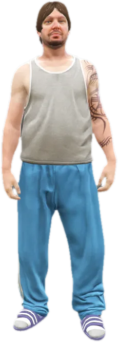 Transparent PNG of the GTA V ped u_m_m_blane
