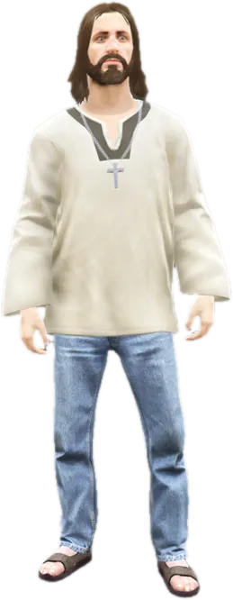 Transparent PNG of the GTA V ped u_m_m_jesus_01