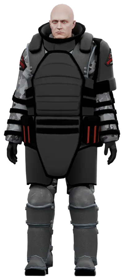 Transparent PNG of the GTA V ped u_m_m_juggernaut_03
