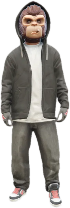 Transparent PNG of the GTA V ped u_m_m_streetart_01