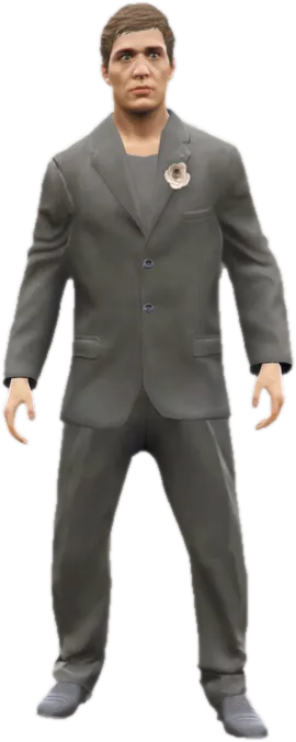 Transparent PNG of the GTA V ped u_m_y_staggrm_01