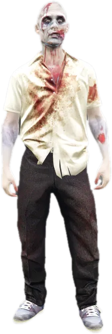 Transparent PNG of the GTA V ped u_m_y_zombie_01