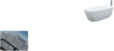 Transparent PNG of the GTA V prop apa_mp_h_bathtub_01