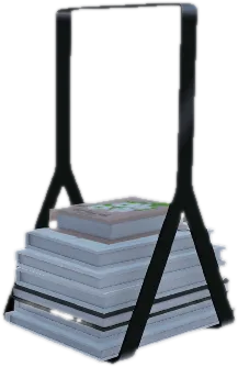 Transparent PNG of the GTA V prop ate_lounge1_bookcase_d