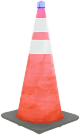 Transparent PNG of the GTA V prop bzzz_police_props_cone_blue_anim