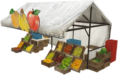 Transparent PNG of the GTA V prop prop_fruitstand_b