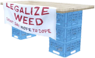Transparent PNG of the GTA V prop prop_protest_table_01