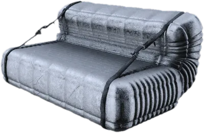 Transparent PNG of the GTA V prop wb_silver_makeshift_couch