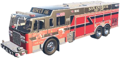 Transparent PNG of the GTA V vehicle 21firerescue