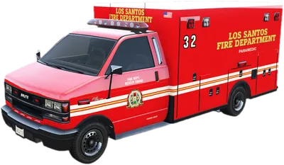 Transparent PNG of the GTA V vehicle ambulance