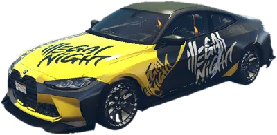 Transparent PNG of the GTA V vehicle bmwm4custom